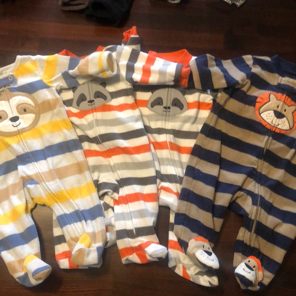 Footed fleece sleepers